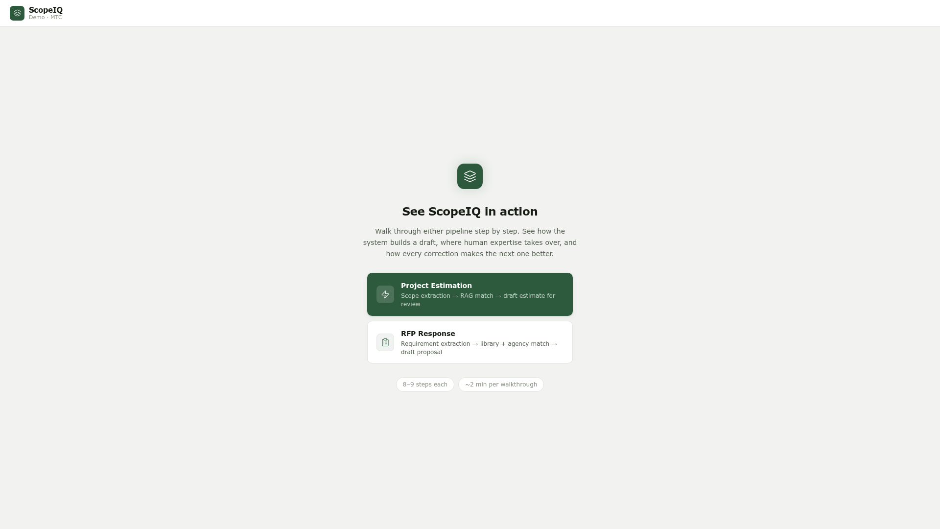 ScopeIQ application screenshot