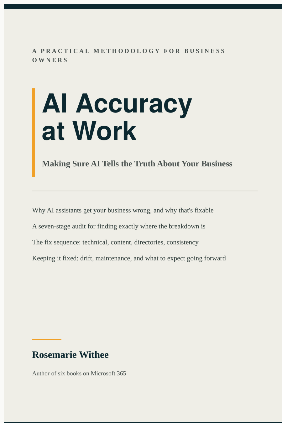 AI Accuracy at Work: Making Sure AI Tells the Truth About Your Business cover